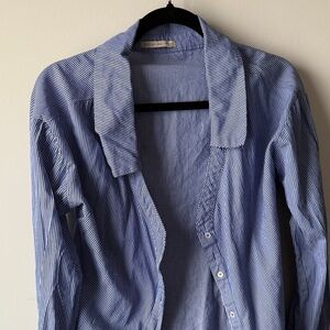 Active USA Navy Striped Shirt